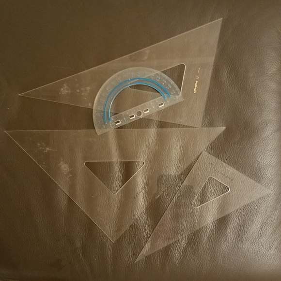 Drafting: Triangles French Curves Architect Ruler, - Picture 2 of 4